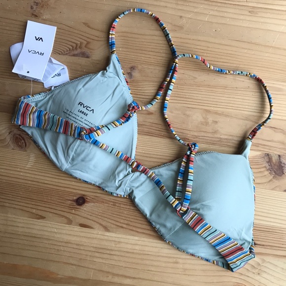 RVCA Bathing Suit bikini top NWT - Picture 4 of 5